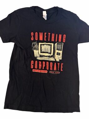 Kids Boy’s Girl’s Something Corporate Small Black Out Of Office Tour T Shirt